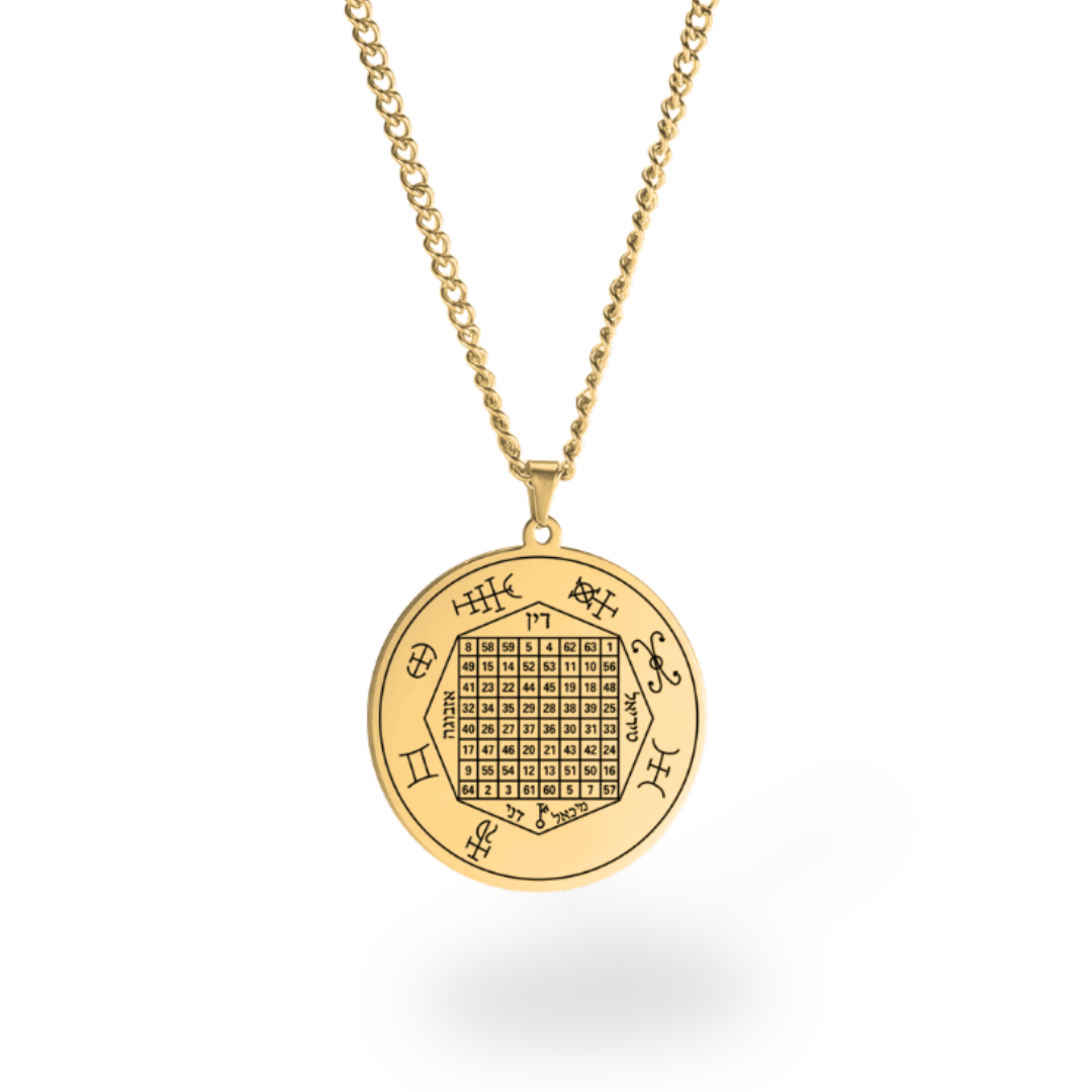 Planetary Talisman Necklace – Magic Square Pendant