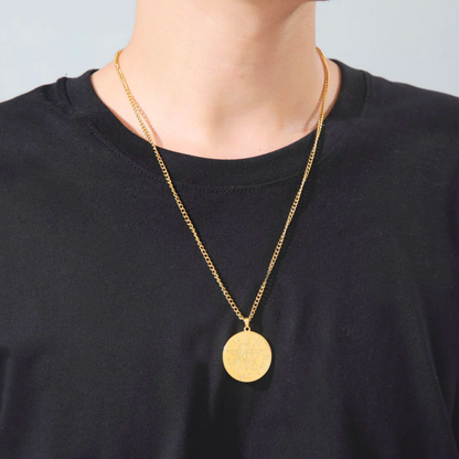 Pentagrammaton Sigil Necklace | Tetragrammaton Magick Seal Pendant | Pentagram Kabbalah 72 Names Of God Amulet Jewelry | Apollo Tarot Shop