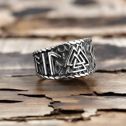 Norse Mythology Ring Nordic Viking Odin Compass Valknut Yggdrasil Amulet Jewelry • Apollo Tarot Shop