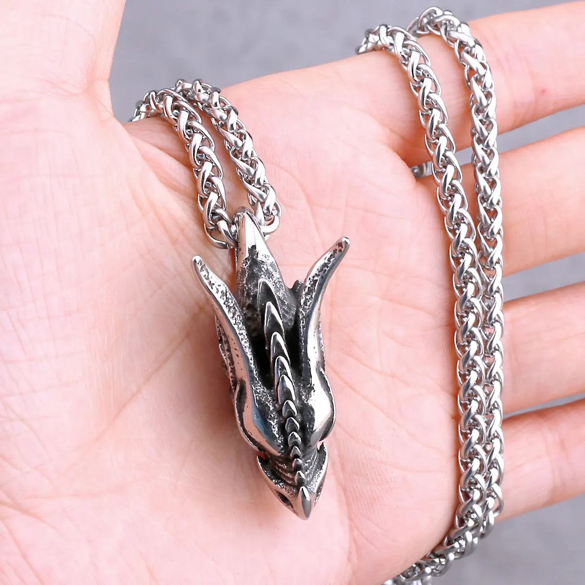 Nordic Viking Necklace | Men's Norse Mythology Stainless Steel Amulet Pendant