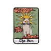 Load image into Gallery viewer, Cat Tarot Card Patch | Funny Kitty Iron On Patches | Occult Embroidered Stickers For Clothing | Witchy Sewing Thermo Adhesive Applique | Apollo Tarot Shop