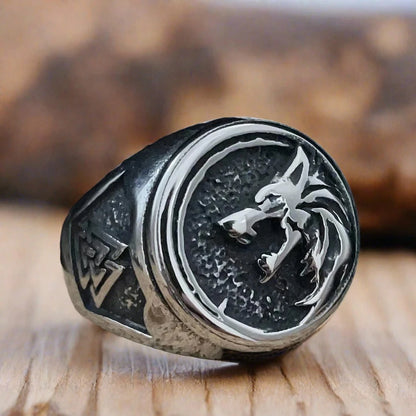 Norse Mythology Ring Nordic Viking Odin Compass Valknut Yggdrasil Amulet Jewelry • Apollo Tarot Shop