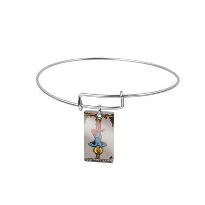 Major Arcana Bangle | Tarot Card Bracelets | Colorful Stainless Steel Classic Rider-Waite Charms | Occult Gift For Witchy Friend | Apollo Tarot Jewelry Shop