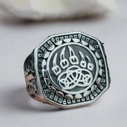 Norse Mythology Ring Nordic Viking Odin Compass Valknut Yggdrasil Amulet Jewelry • Apollo Tarot Shop