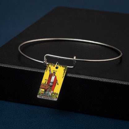 Major Arcana Bangle | Tarot Card Bracelets | Colorful Stainless Steel Classic Rider-Waite Charms | Occult Gift For Witchy Friend | Apollo Tarot Jewelry Shop