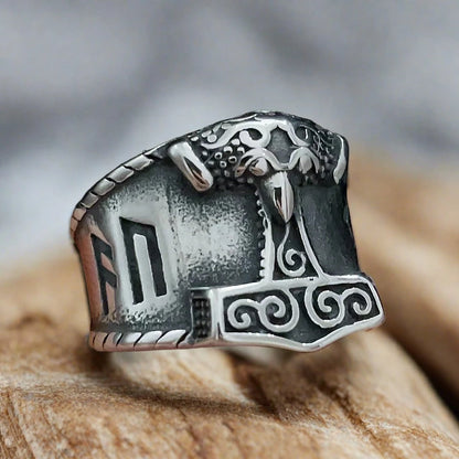 Norse Mythology Ring Nordic Viking Odin Compass Valknut Yggdrasil Amulet Jewelry • Apollo Tarot Shop