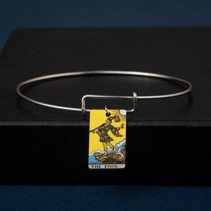 Major Arcana Bangle | Tarot Card Bracelets | Colorful Stainless Steel Classic Rider-Waite Charms | Occult Gift For Witchy Friend | Apollo Tarot Jewelry Shop