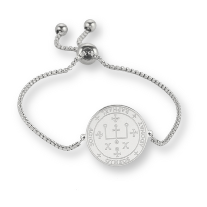 Seal of Archangel Michael & Raphael Charm Bracelet | Angel Sigil Magick Protective Stainless Steel Talisman | Kabbalah 72 Names Of God Amulet | Apollo Tarot Shop