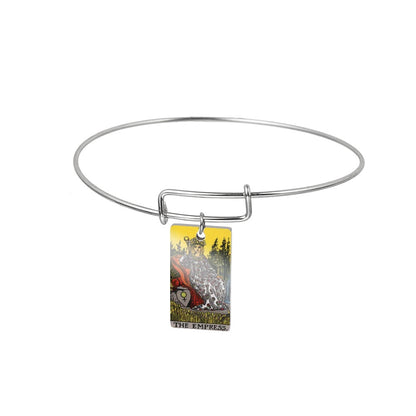 Major Arcana Bangle | Tarot Card Bracelets | Colorful Stainless Steel Classic Rider-Waite Charms | Occult Gift For Witchy Friend | Apollo Tarot Jewelry Shop