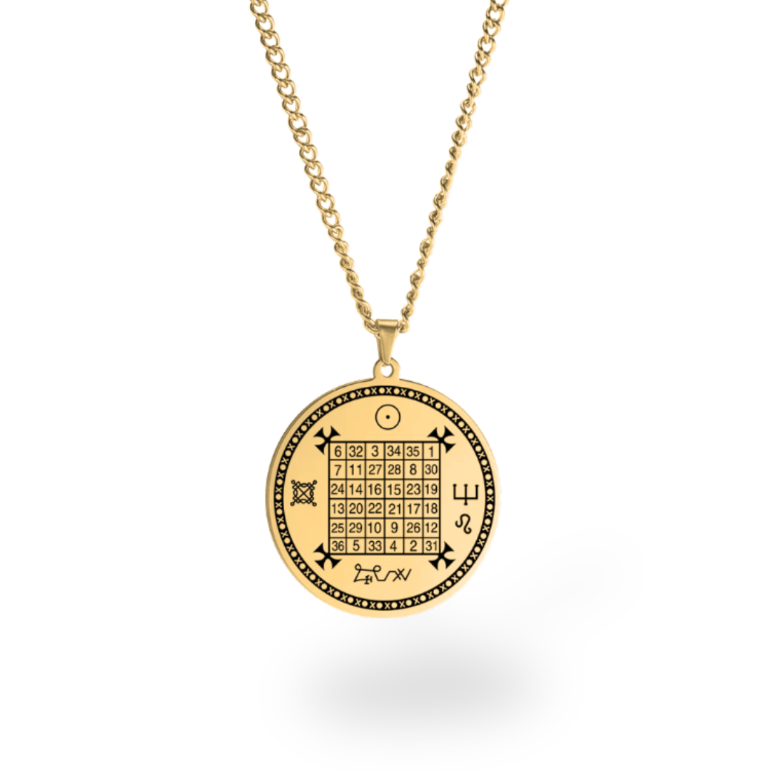 Planetary Talisman Necklace – Magic Square Pendant