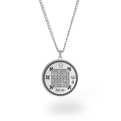 Planetary Talisman Necklace – Magic Square Pendant