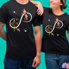 Tarot Fusion T-Shirt • The Fool And The World Cards On Infinite Symbol Black Shirt • Mystical Tee For Men & Women • Tarot Enthusiast Gift • Apollo Tarot Shop