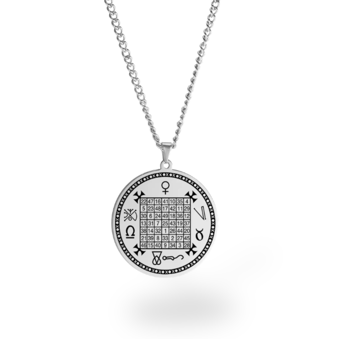 Planetary Talisman Necklace – Magic Square Pendant