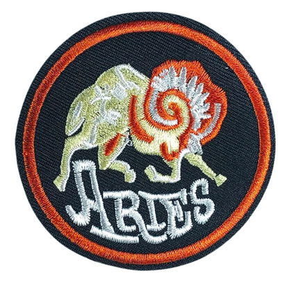 Zodiac Sign Embroidery Iron On Patch | Apollo Tarot ShopAstrology Signs Thermo Adhesive Badge | 12 Constellation Embroidered Stickers For Jeans Backpacks Jackets Clothes