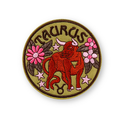 Zodiac Sign Embroidery Patch | Astrology Signs Iron On Patches For Clothes Backpack Jeanswear | Witchy Embroidered Thermal Adhesive Stickers | Apollo Tarot Shop