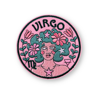 Zodiac Sign Embroidery Patch | Astrology Signs Iron On Patches For Clothes Backpack Jeanswear | Witchy Embroidered Thermal Adhesive Stickers | Apollo Tarot Shop