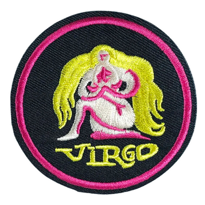 Zodiac Sign Embroidery Iron On Patch | Apollo Tarot ShopAstrology Signs Thermo Adhesive Badge | 12 Constellation Embroidered Stickers For Jeans Backpacks Jackets Clothes