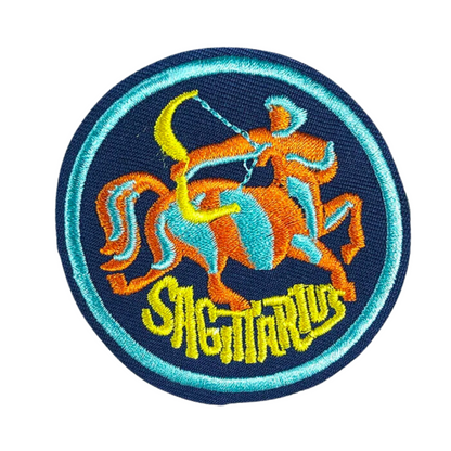 Zodiac Sign Embroidery Iron On Patch | Apollo Tarot ShopAstrology Signs Thermo Adhesive Badge | 12 Constellation Embroidered Stickers For Jeans Backpacks Jackets Clothes