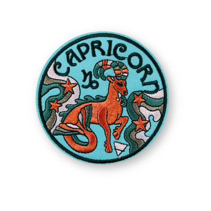 Zodiac Sign Embroidery Patch | Astrology Signs Iron On Patches For Clothes Backpack Jeanswear | Witchy Embroidered Thermal Adhesive Stickers | Apollo Tarot Shop