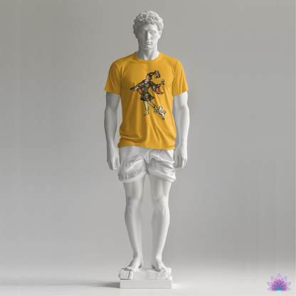 The Fool Tarot Card Unisex Yellow T-Shirt • Custom Witchy Print Apparel Meaningful Gift For Spiritual Men And Women • Apollo Tarot Shop