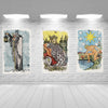 Load image into Gallery viewer, Tarot Tapestry | Wall Art Flags Of Major Arcana Tarot Cards | Wall Hanging Premium Fabric With Installation Kit