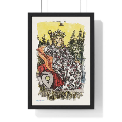 Watercolor Of The Empress Tarot Card | Framed Fine-Art Print