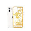 The Fool -  Tarot Card iPhone Case (Golden / White) - Image #16