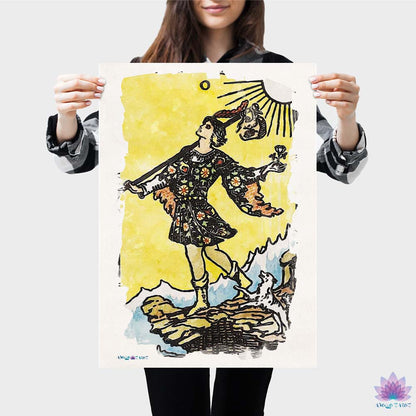 Watercolor Of The Fool Tarot Card | Unframed Fine-Art Print | Apollo Tarot