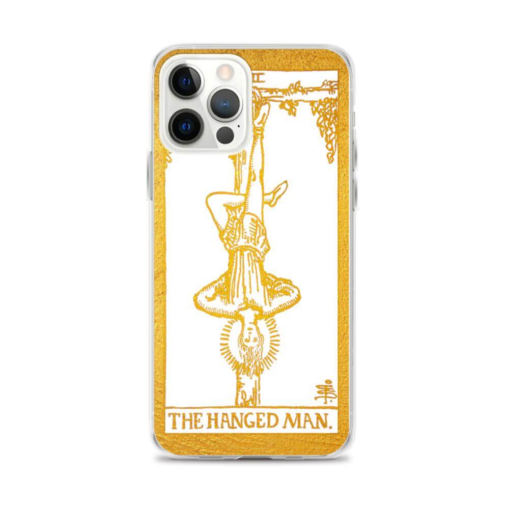 The Hanged Man - Tarot Card iPhone Case (Golden / White) - Image #21