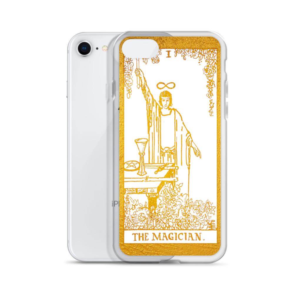 The Magician -  Tarot Card iPhone Case (Golden / White) - Image #25