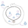 Men's Pearl Necklace | Thick Chain Choker Pendant Set | Jewelry For Men