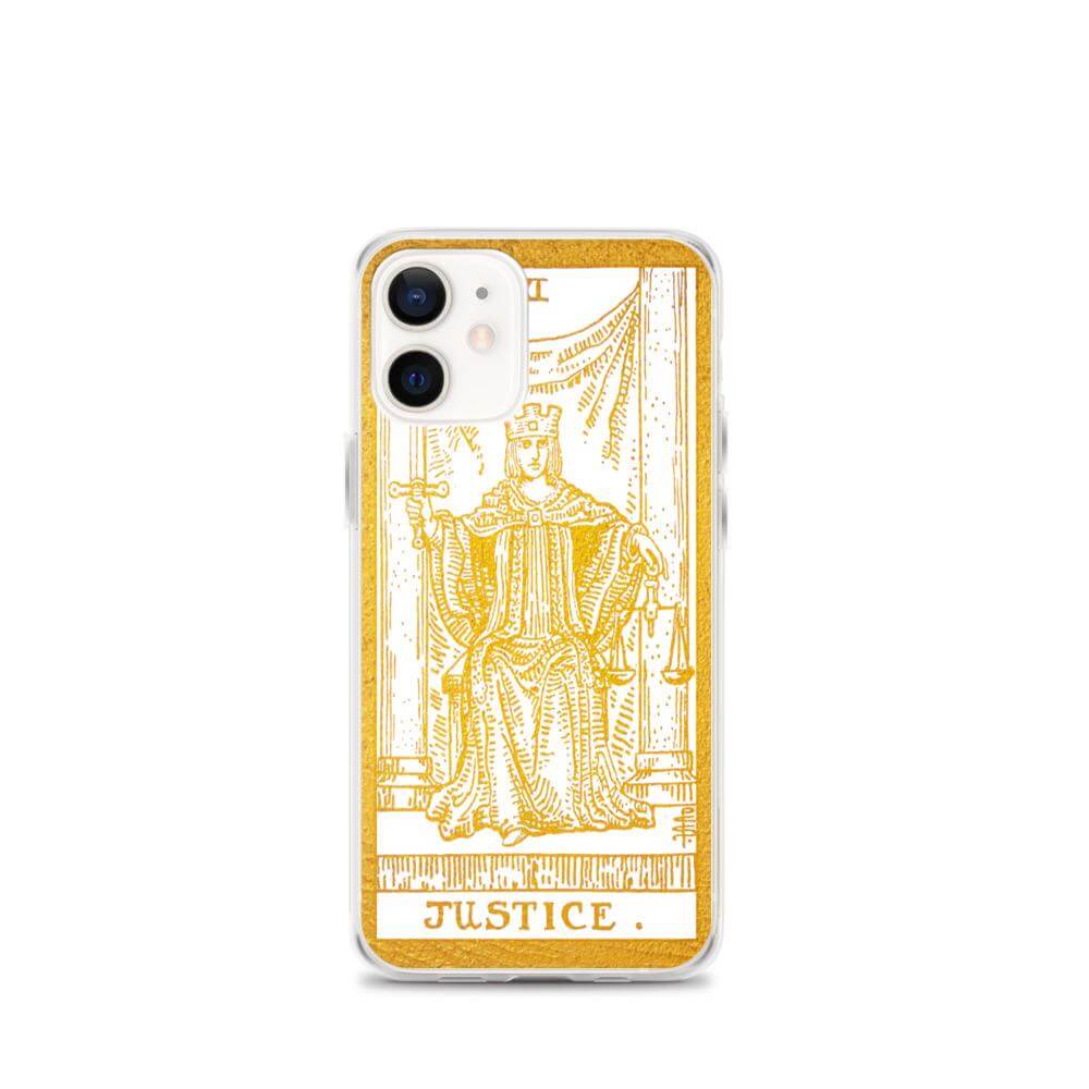 Justice - Tarot Card iPhone Case (Golden / White) - Image #16