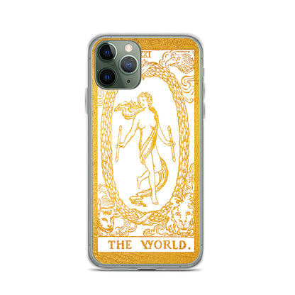 The World Golden iPhone Case - Apollo Tarot