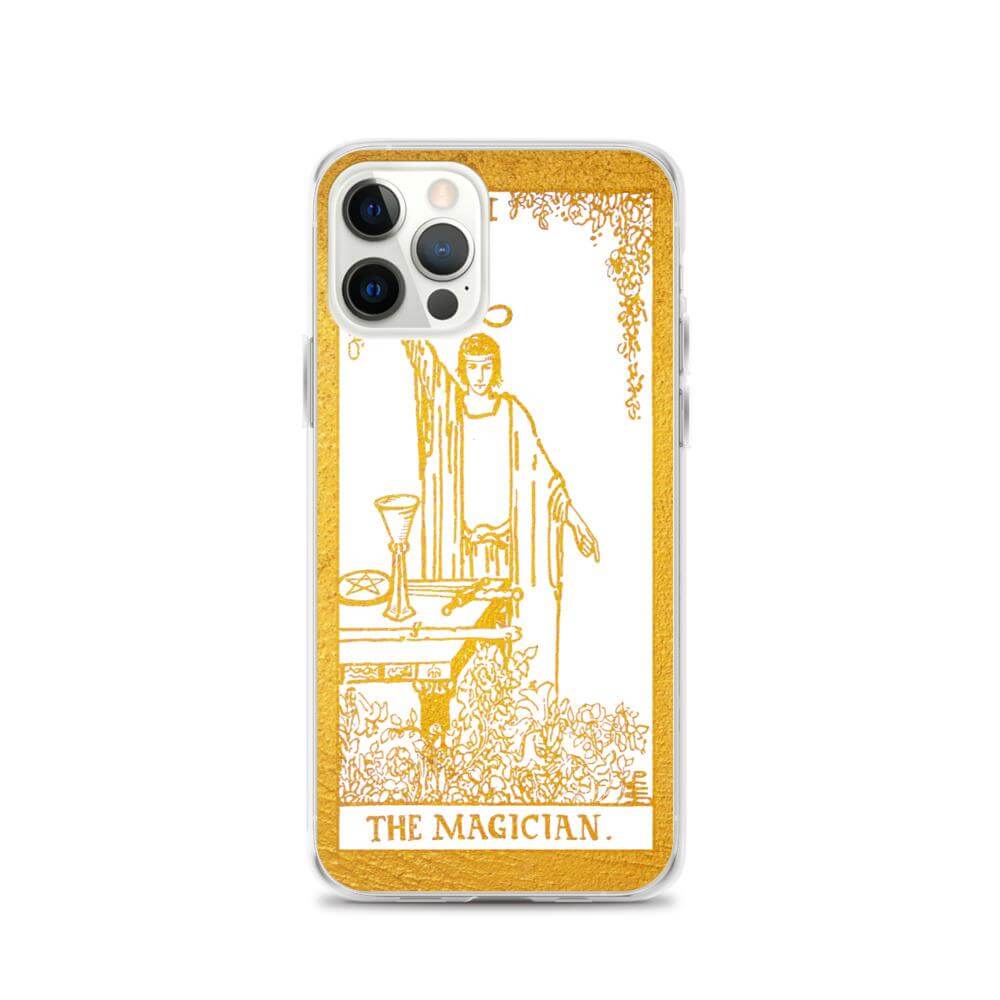 The Magician -  Tarot Card iPhone Case (Golden / White) - Image #17