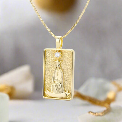 Tarot Necklace | Shiny Tarot Cards Pendant | Apollo Tarot