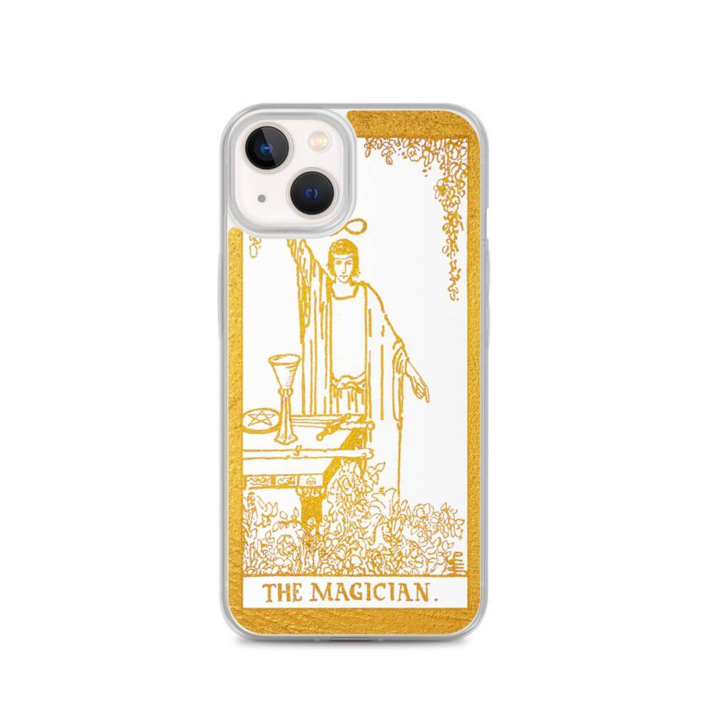 The Magician -  Tarot Card iPhone Case (Golden / White) - Image #23