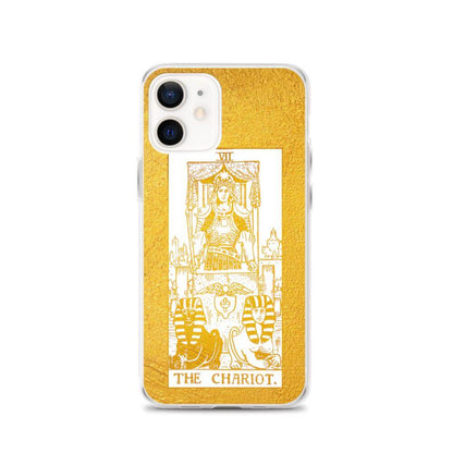 The Chariot -  Tarot Card iPhone Case (Golden / White) - Image #15