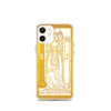 Load image into Gallery viewer, The High Priestess -  Tarot Card iPhone Case (Golden / White) - Image #15