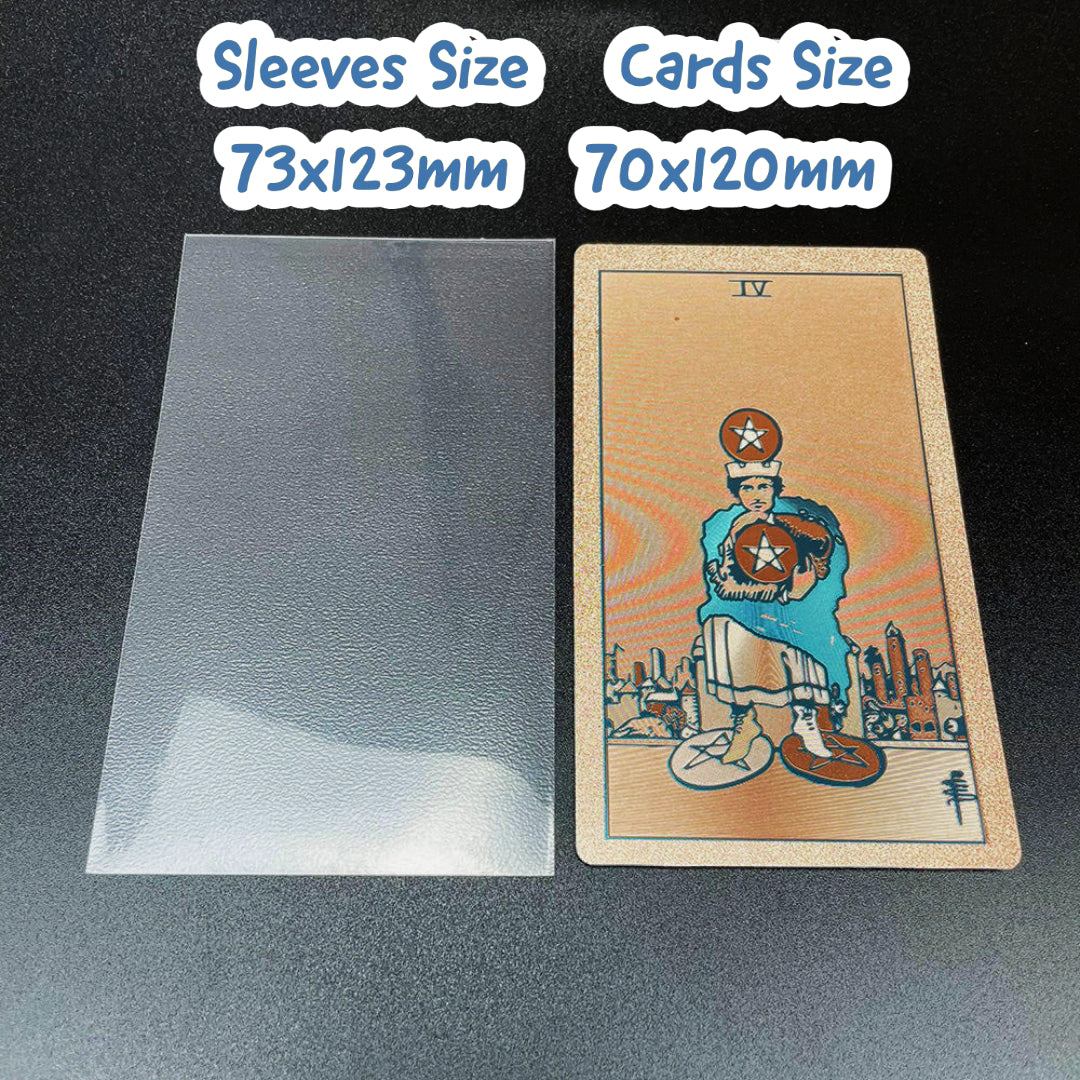 Sleeves For Tarot Cards | 80pcs 73x123mm Clear Matte Sleeve Holders