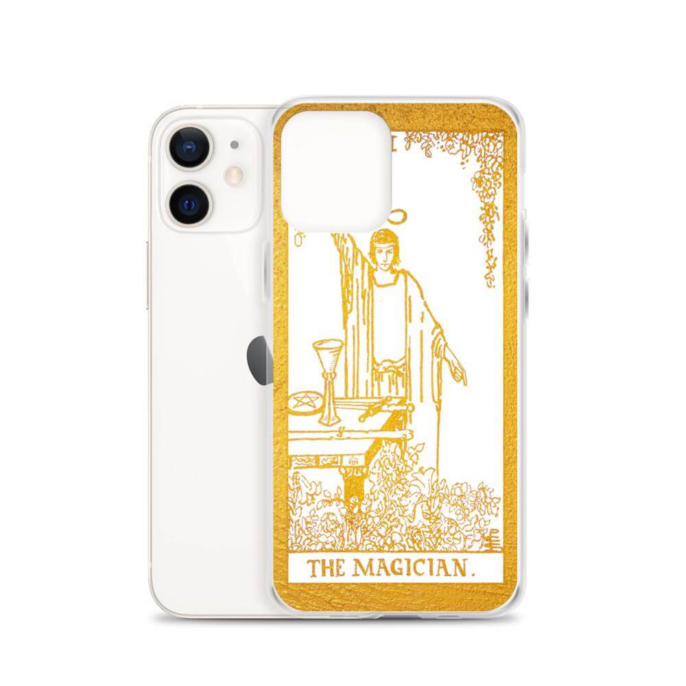 The Magician -  Tarot Card iPhone Case (Golden / White) - Image #14