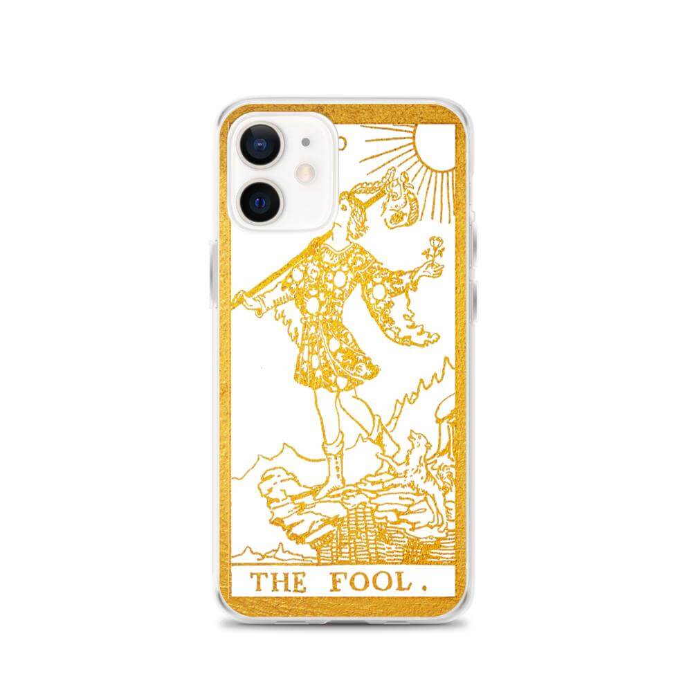 The Fool -  Tarot Card iPhone Case (Golden / White) - Image #13