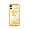 Load image into Gallery viewer, The Fool -  Tarot Card iPhone Case (Golden / White) - Image #13
