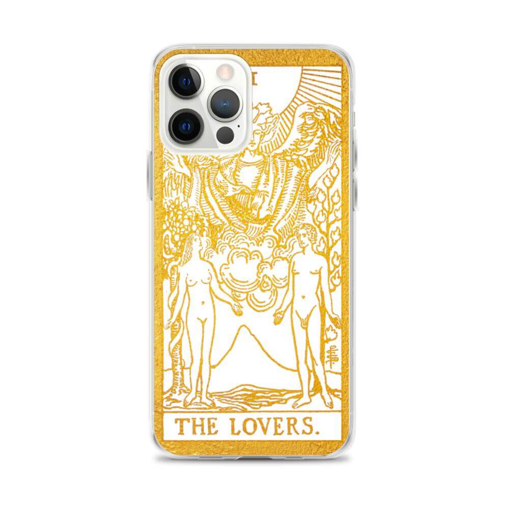 The Lovers -  Tarot Card iPhone Case (Golden / White) - Image #16