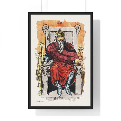 Watercolor Of The Emperor Tarot Card | Framed Fine-Art Print | Apollo Tarot