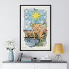 Watercolor of The Star Tarot Card Framed Poster | Apollo Tarot