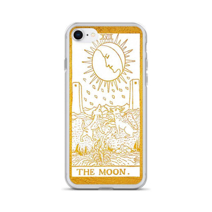 The Moon -  Tarot Card iPhone Case (Golden / White) - Image #12