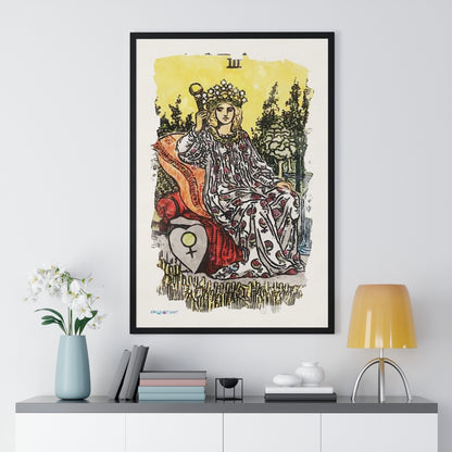 Watercolor Of The Empress Tarot Card | Framed Fine-Art Print | Apollo Tarot