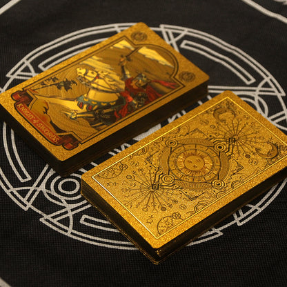 Gold Foil Rider-Waite Tarot Deck Gift Box With Guidebook For Beginners | Premium Cards | Apollo Tarot Shop