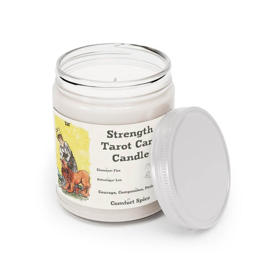 Strength Tarot Card Aromatherapy Spice Scented Candle, 9oz - Image #2