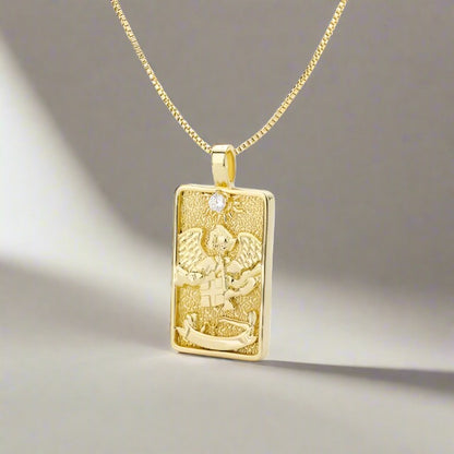 Tarot Necklace | Shiny Tarot Cards Pendant | Apollo Tarot